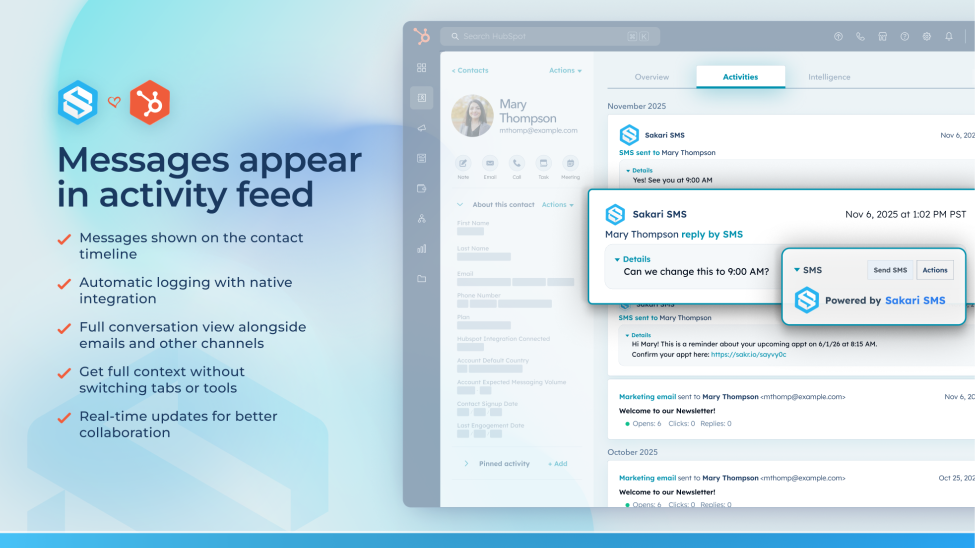 All Your Message Activity in One Timeline